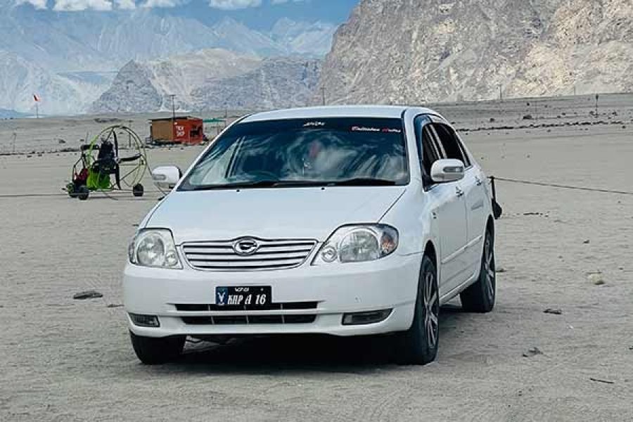 book toyota corolla g in skardu